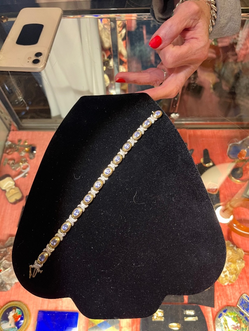 14K Tanzanite & Diamond Bracelet
